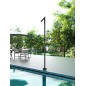 Columna ducha jardín piscina OKLAHOMA acero S316 negro mate - GPO011/ANG