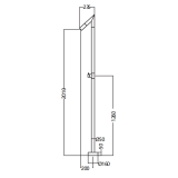 Columna ducha jardín piscina OKLAHOMA acero S316 negro mate - GPO011/ANG 5