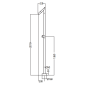 Columna ducha jardín piscina OKLAHOMA acero S316 negro mate - GPO011/ANG