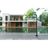 Columna ducha jardín piscina NIAGARA acero S316 negro mate - GPN013/ANG 2