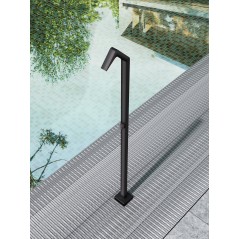 Columna ducha jardín piscina NIAGARA acero S316 negro mate - GPN013/ANG - Imex