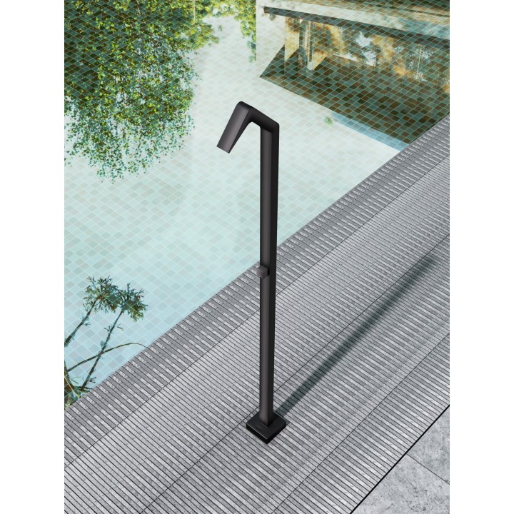 Columna ducha jardín piscina NIAGARA acero S316 negro mate - GPN013/ANG 3