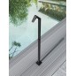 Columna ducha jardín piscina NIAGARA acero S316 negro mate - GPN013/ANG