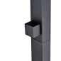 Columna ducha jardín piscina NIAGARA acero S316 negro mate - GPN013/ANG