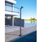 Columna ducha jardín piscina NIAGARA acero S316 azul océano - GPN013/AAO