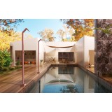 Columna ducha jardín piscina NIAGARA acero S316 rosa coral - GPN013/ACL 2