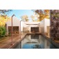 Columna ducha jardín piscina NIAGARA acero S316 rosa coral - GPN013/ACL