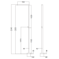 Columna ducha jardín piscina ALABAMA acero S316 - GPA014/AC