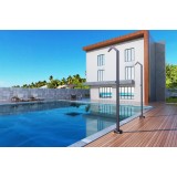 Columna ducha jardín piscina NIAGARA acero S316 gris cobalto - GPN013/AGCB 2