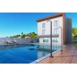 Columna ducha jardín piscina NIAGARA acero S316 gris cobalto - GPN013/AGCB