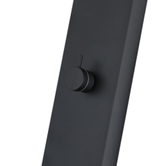 Columna ducha jardín piscina SENSE acero S316 negro mate  - GPS016/AC - Imex