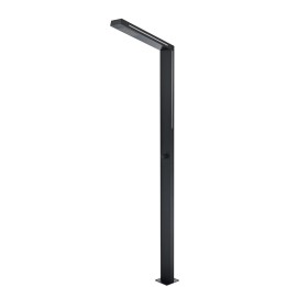 Columna ducha jardín piscina SENSE acero S316 negro mate  - GPS016/ANG 1