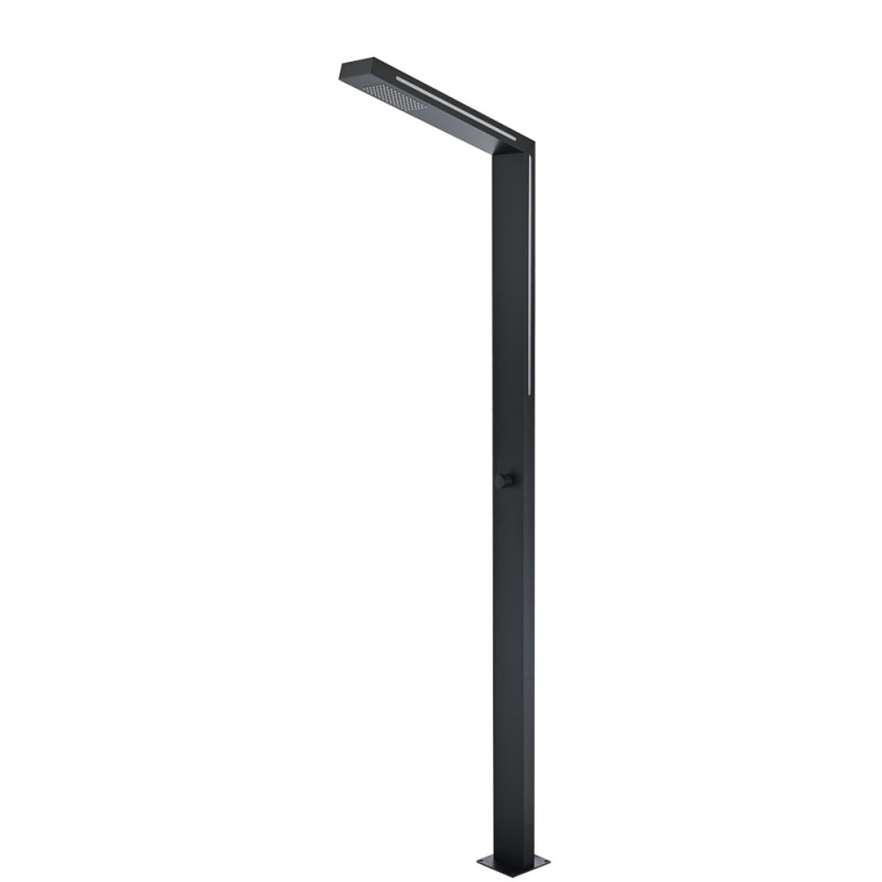 Columna ducha jardín piscina SENSE acero S316 negro mate  - GPS016/ANG