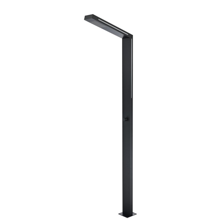 Columna ducha jardín piscina SENSE acero S316 negro mate  - GPS016/ANG 1