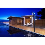 Columna ducha jardín piscina SENSE acero S316 negro mate  - GPS016/ANG 2