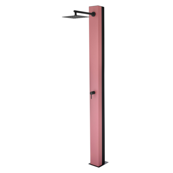 Columna ducha jardín piscina PHOENIX acero S316 rosa coral - GPP015/ACL 1