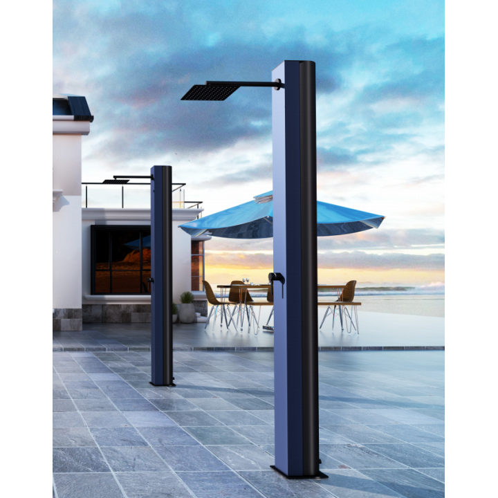 Columna ducha jardín piscina PHOENIX acero S316 azul océano - GPP015/AAO 3