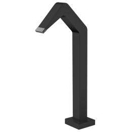 Columna ducha jardín piscina NIAGARA acero S316 negro mate - CPN001/ANG 1