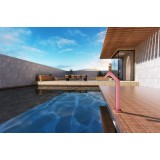 Columna ducha jardín piscina NIAGARA acero S316 rosa coral - CPN001/ACL 2