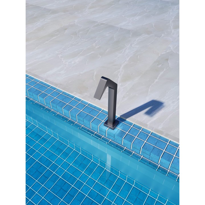 Columna ducha jardín piscina NIAGARA acero S316 gris cobalto - CPN001/AGCB 2