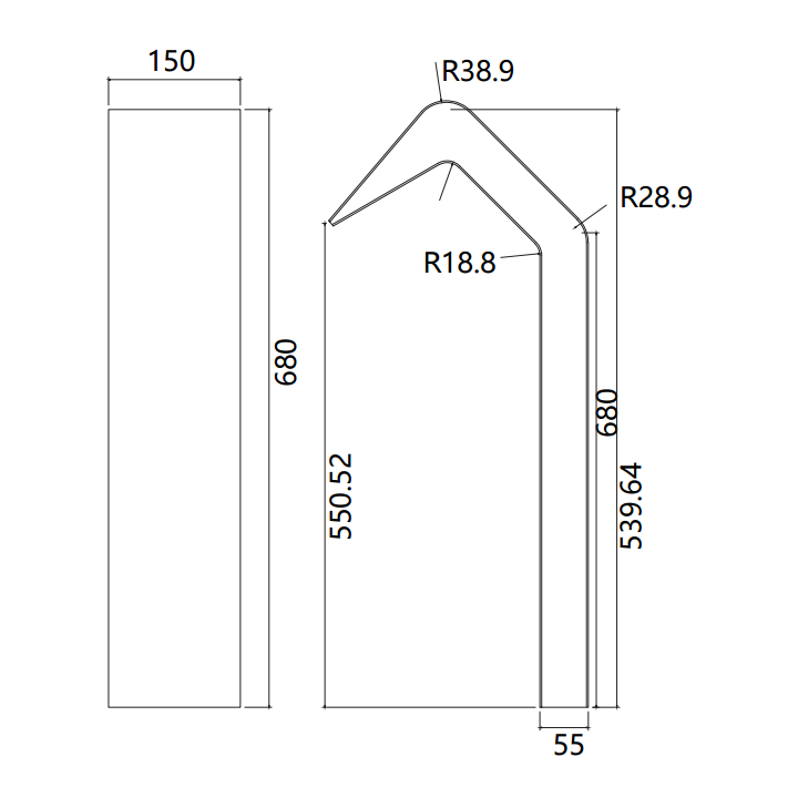 Columna ducha jardín piscina NIAGARA acero S316 negro mate - CPN002/ANG 6