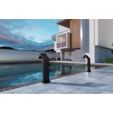 Columna ducha jardín piscina NIAGARA acero S316 negro mate - CPN002/ANG 3
