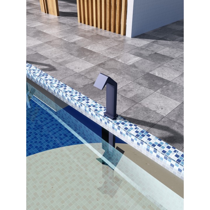 Columna ducha jardín piscina NIAGARA acero S316 azul océano - CPN002/AAO 2
