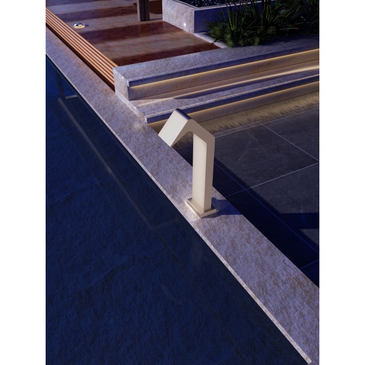 Columna ducha jardín piscina NIAGARA acero S316 moka - CPN002/AMK 2