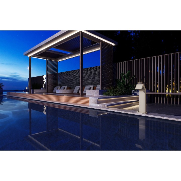 Columna ducha jardín piscina NIAGARA acero S316 moka - CPN002/AMK 3