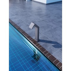 Columna ducha jardín piscina NIAGARA acero S316 gris cobalto - CPN002/AGCB