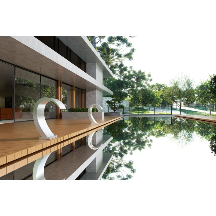 Columna ducha jardín piscina IGUAZU acero S316 - CPI003/AC 3