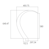 Columna ducha jardín piscina IGUAZU acero S316 negro mate - CPI003/ANG 4