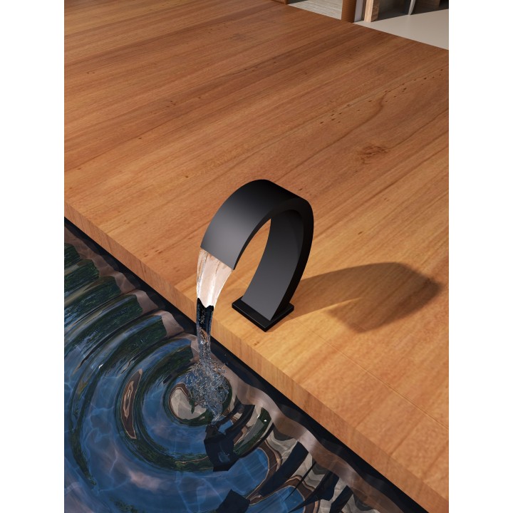 Columna ducha jardín piscina IGUAZU acero S316 negro mate - CPI003/ANG 3