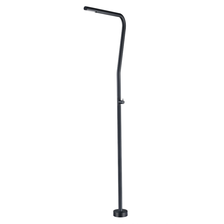 Columna ducha jardín piscina NEVADA acero S316 negro mate - GPN009/ANG 1