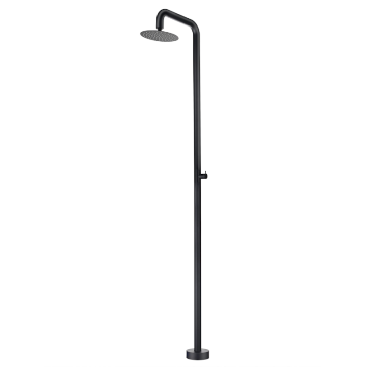 Columna ducha jardín piscina OREGON acero S316 negro mate - GPO006/ANG 1