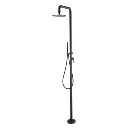 Columna ducha jardín piscina FLORIDA acero S316 negro mate - GPF008/ANG 1