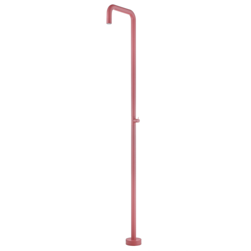 Columna ducha jardín piscina UTAH acero S316 rosa coral - GPU010/ACL