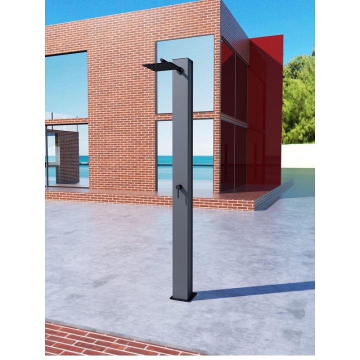 Columna ducha jardín piscina PHOENIX acero S316 gris cobalto - GPP015/AGCB 3