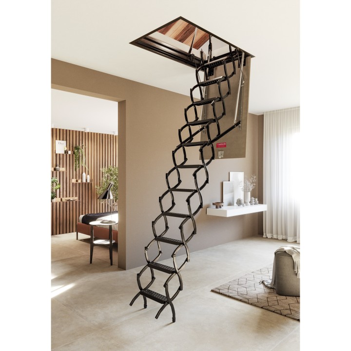 Escalera escamoteable de tijera metálica ZX-TECHO - Maydisa 4