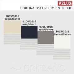 Cortina de oscurecimiento VELUX DUO manual DFD (color estándar) - Velux