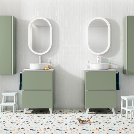 Mueble baño con patas GRANADA 2 Cajones - Visobath