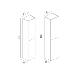 Columna suspendida STYLE reversible - Royo Group 5