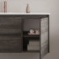 Mueble baño suspendido ALFA COMPACT 2 cajones 1 puerta lavabo Enzo - Royo Group Mueble baño suspendido ALFA COMPACT 2 cajones 1 puerta lavabo Enzo - Royo Group