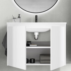 Mueble baño suspendido SANSA 2 / 4 puertas lavabo enzo - Royo Group