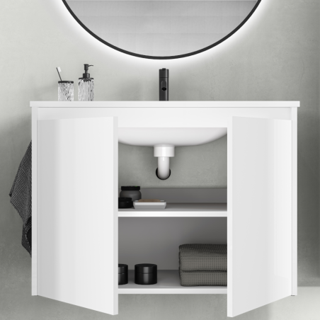 Mueble baño suspendido SANSA 2 / 4 puertas lavabo enzo - Royo Group