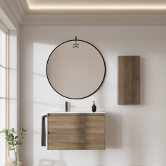Mueble baño suspendido SANSA 2 cajones 1 puertas lavabo enzo - Royo Group