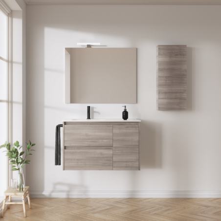 Mueble baño suspendido SANSA 2 cajones 1 puertas lavabo enzo - Royo Group