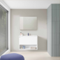 Mueble baño suspendido NIWA 1 cajon 1 hueco con lavabo integrado - Royo Group Mueble baño suspendido NIWA 1 cajon 1 hueco con lavabo integrado - Royo Group