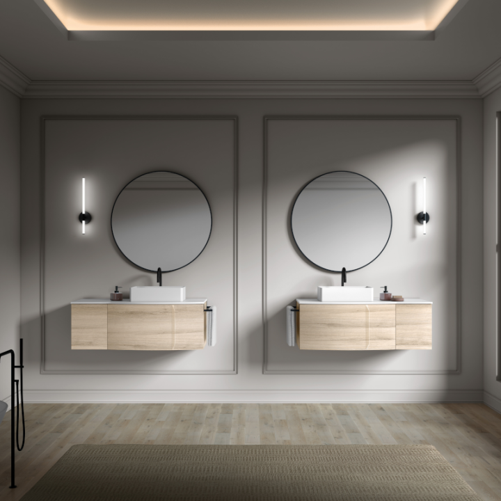 Mueble baño suspendido WAVE configurable - Royo Group 2
