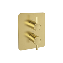Termostático ducha empotrado 2-Vías ODISEA oro cepillado - 398722SOC 1